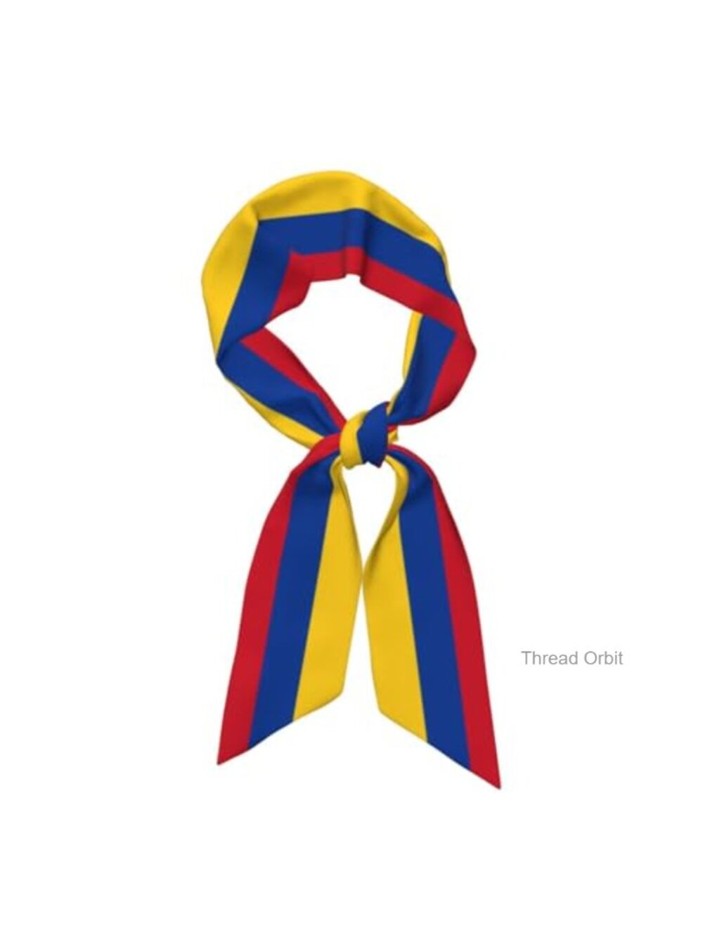 Satin Scarf 100% Polyester Colombia Flag Headscarf Wrap Lightweight